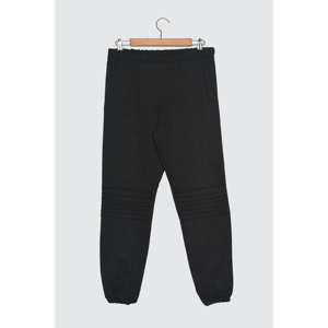 Trendyol Anthracite Ribbed Detail Jogger Knitted Tracksuit bottom