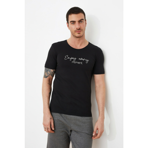 Trendyol Black Men's Printed T-Shirt