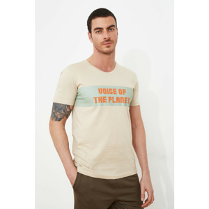 Trendyol Stone Men's Printed T-Shirt