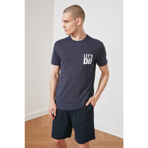 Trendyol Navy Blue Male Slim Fit T-Shirt