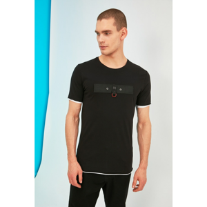 Trendyol Black Male Short Sleeve T-Shirt