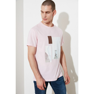 Trendyol Powder Men's Regular Fit Short Sleeve Printed T-Shirt