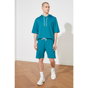 Trendyol Shorts - Blue - Normal Waist