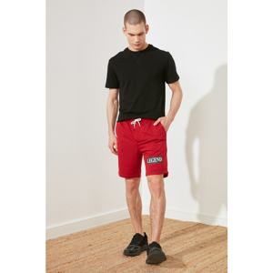 Trendyol Burgundy Men's Regular Fit Shorts & Bermuda