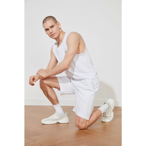 Trendyol White Male Regular Fit Shorts & Bermuda