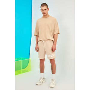 Trendyol Shorts - Beige - Normal Waist