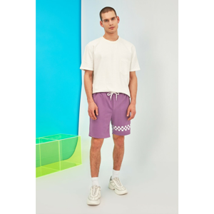 Trendyol Shorts - Purple - Normal Waist