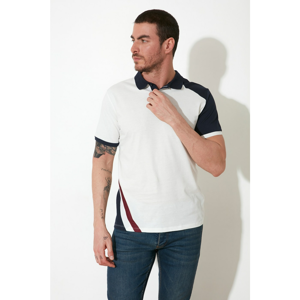 Trendyol Ekru Men's Short Sleeves Regular Fit Polo Neck T-shirt