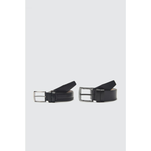 Trendyol Black Male 2-Piece Artificial Leather Belt