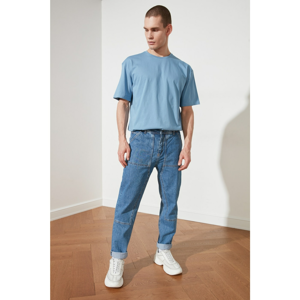 Trendyol Blue Men's Relax Fit Jeans
