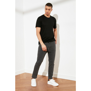 Trendyol Grey Male Skinny Cropped Jeans