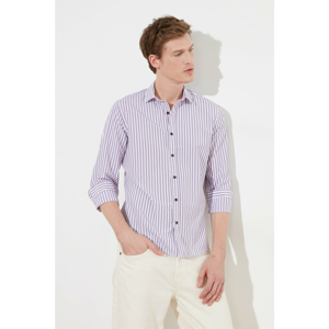 Trendyol Lilac Men Slim Fit Shirt Collar Shirt