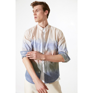 Trendyol MulticolorEd Men's Regular Fit Dominant Collar Color Transition Shirt