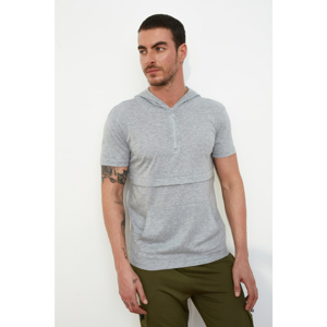 Trendyol Grey Male T-Shirt