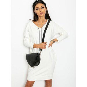 Ecru sweatshirt dress