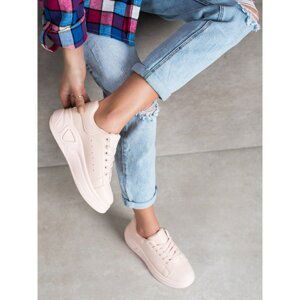 SHELOVET STYLISH ECO LEATHER SNEAKERS