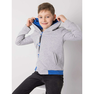 DODO KIDS Gray hooded sweatshirt for boys
