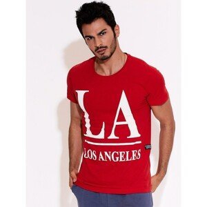 Men's T-shirt LOS ANGELES red