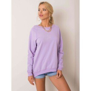 RUE PARIS Light purple cotton sweatshirt