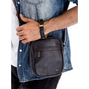 Black men´s bag with outer pockets