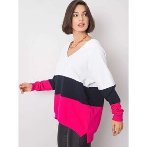 Dámsky sveter Fashionhunters Color Block