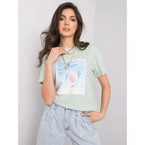 Mint T-shirt with print