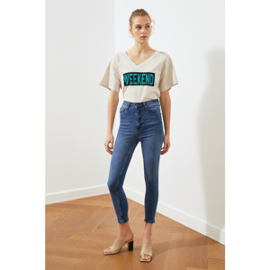 Trendyol Blue High Waist Skinny Jeans