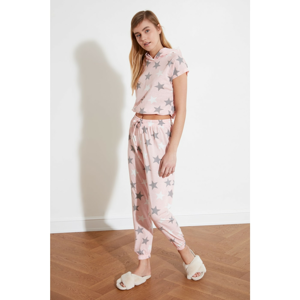 Trendyol Printed Knitted Pyjama Set