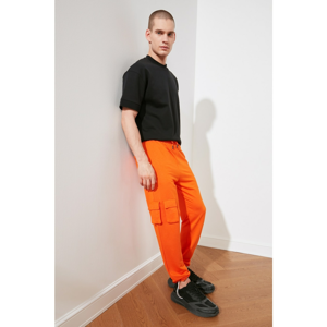 Trendyol Orange Male Regular Fit Tracksuit bottom