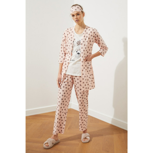 Trendyol Printed Knitted Pyjama Set