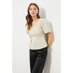 Trendyol Beige Shoulder Detail Blouse