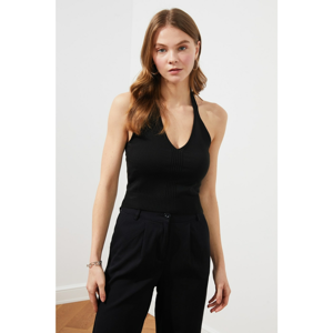 Trendyol Black Sleeveless Knitwear Blouse