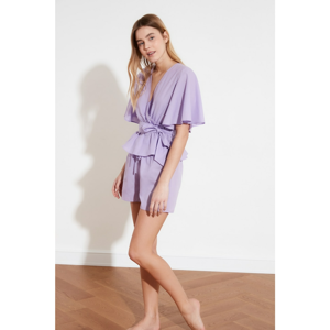Trendyol Pajama Set - Lilac - Unifarben
