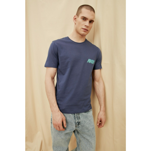 Trendyol Navy Blue Male 100% Organic Cotton T-Shirt