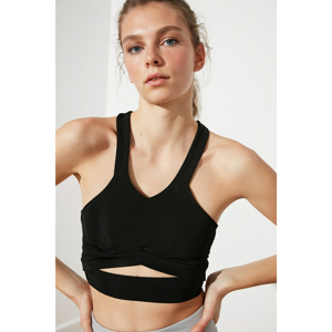 Trendyol Black Cut Out Detailed Sports Bra