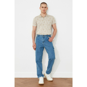 Trendyol Blue Men's Relax Cargo Jeans