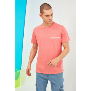 Trendyol Rose Dry Men's Printed Regular Fit Short Sleeve T-Shirt