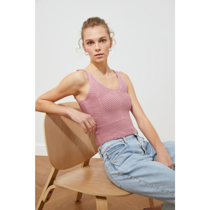 Trendyol Rose Dry Knitwear Blouse WITH Rose Dry Knitting Detail