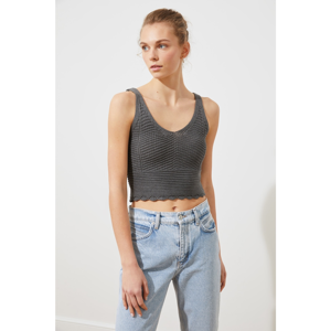 Trendyol Knitwear Blouse with Grey Knitwear DetailING