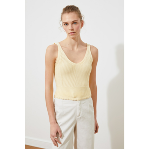Trendyol Knitwear Blouse with Yellow Knit DetailING