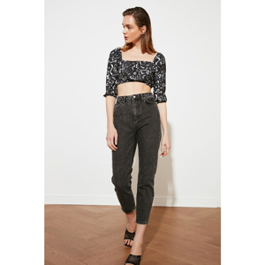 Trendyol Black High Waist Mom Jeans