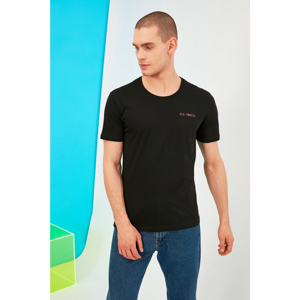 Trendyol Black Men's Printed T-Shirt