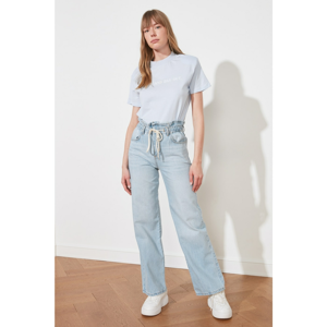 Trendyol High Waist Narrow Wide Leg Jeans