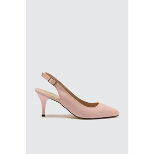 Trendyol Pink Suede Women's Classic Heels
