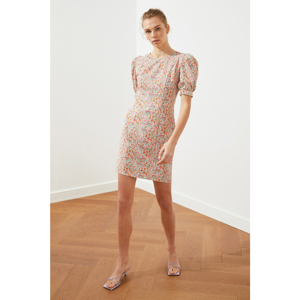 Trendyol Ecru Balloon Sleeve Dress