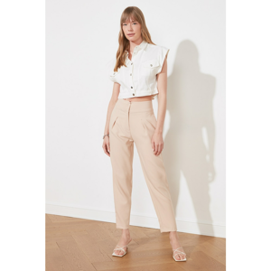 Trendyol Stone High Waist Pants