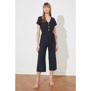 Trendyol Navy Blue Belt Jumpsuit