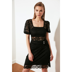 Trendyol Black Lace Detail Dress