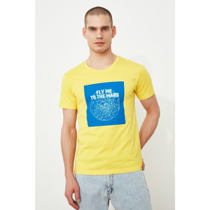 Trendyol Yellow Male Slim Fit T-Shirt