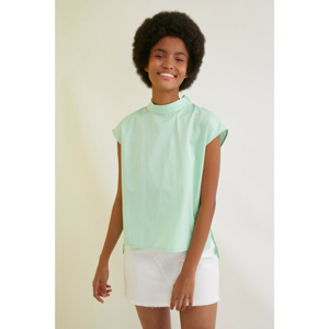 Trendyol Mint Tying Detail Blouse